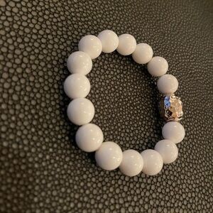 Simon Sebbag Jewelry White Jasper Beaded Stretch Bracelet